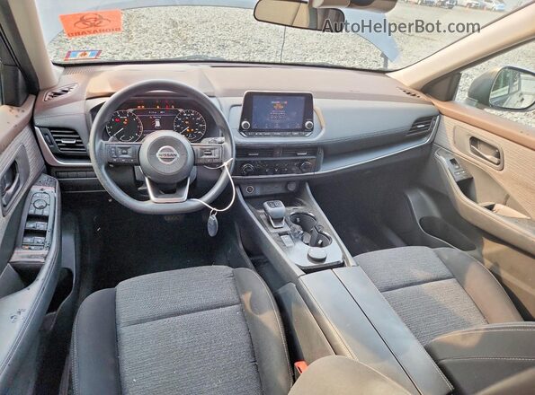 5N1AT3AB9MC749201 2021 NISSAN ROGUE Gray Առջևի վահանակի տեսք