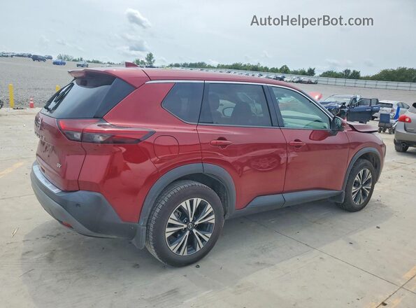 5N1AT3BA0MC680677 2021 NISSAN ROGUE Red Հետևի աջ
