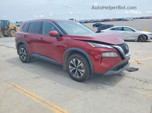 5N1AT3BA0MC680677 2021 NISSAN ROGUE Red Առջևի աջ