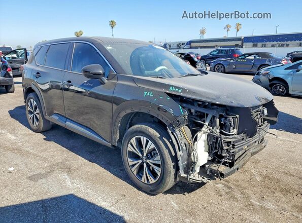 5N1AT3BA0MC802809 2021 NISSAN ROGUE Black წინა მარჯვენა