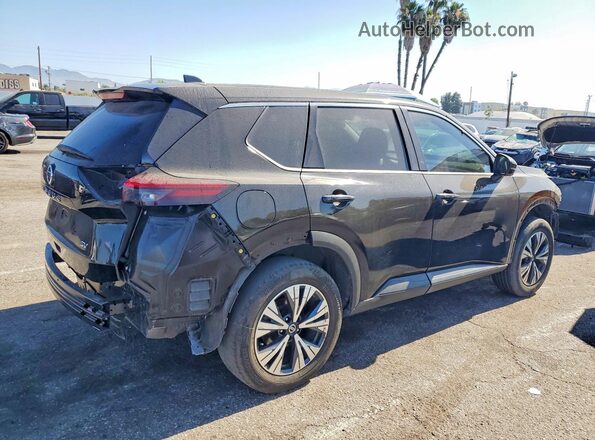5N1AT3BA0MC802809 2021 NISSAN ROGUE Black უკანა მარჯვენა