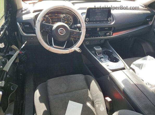 5N1AT3BA0MC802809 2021 NISSAN ROGUE Black წინა პანელის ხედი