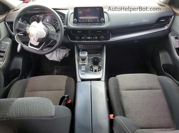 5N1AT3BA1MC839108 2021 NISSAN ROGUE Белый Вид панели приборов
