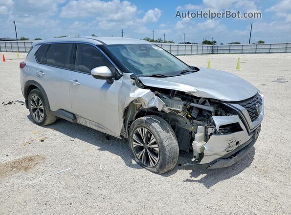 5N1AT3BA1MC839108 2021 NISSAN ROGUE Белый Передняя правая четверть
