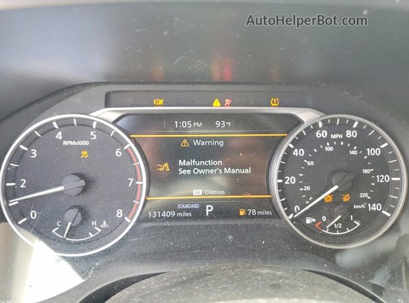 5N1AT3BA1MC839108 2021 NISSAN ROGUE Белый Вид щитка приборов