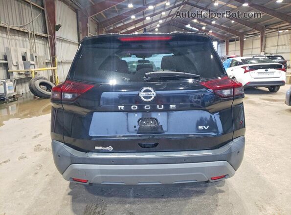 5N1AT3BA3MC753346 2021 NISSAN ROGUE Black Widok z tyłu