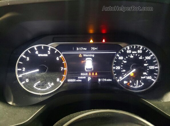 5N1AT3BA3MC753346 2021 NISSAN ROGUE Black Widok zestawu wskaźników