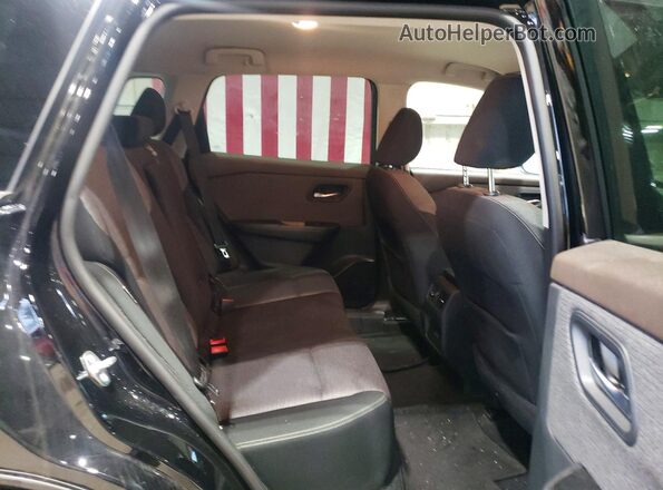 5N1AT3BA3MC753346 2021 NISSAN ROGUE Black Widok tylnych siedzeń