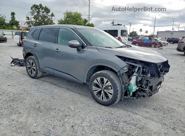 5N1AT3BA3MC781437 2021 NISSAN ROGUE Серый Передняя правая четверть