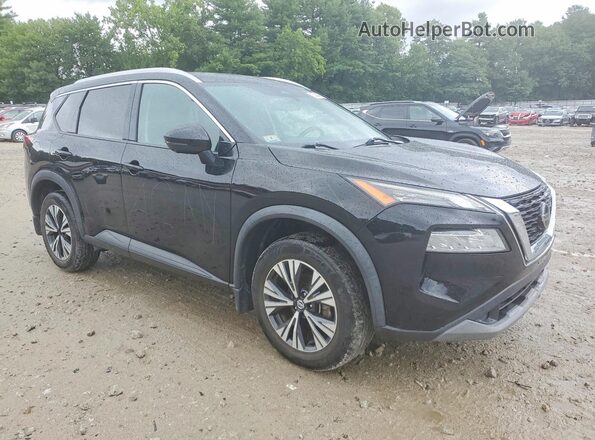 5N1AT3BA3MC811570 2021 NISSAN ROGUE Black Przód prawy