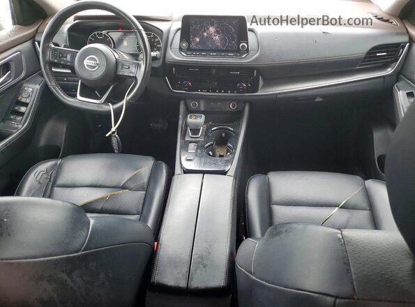 5N1AT3BA3MC811570 2021 NISSAN ROGUE Black Widok deski rozdzielczej
