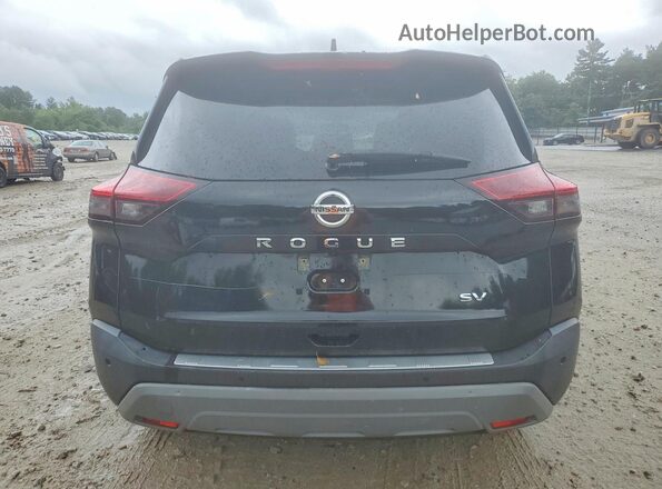 5N1AT3BA3MC811570 2021 NISSAN ROGUE Black Widok z tyłu
