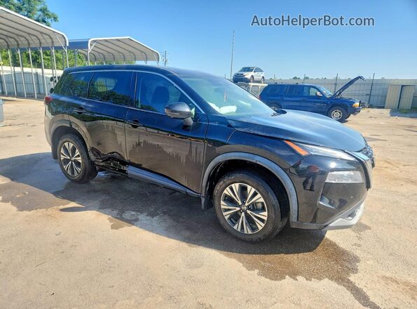 5N1AT3BA4MC681962 2021 NISSAN ROGUE Черный Передняя правая четверть