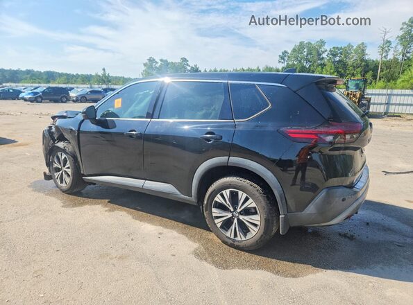 5N1AT3BA4MC681962 2021 NISSAN ROGUE Черный Задняя левая четверть