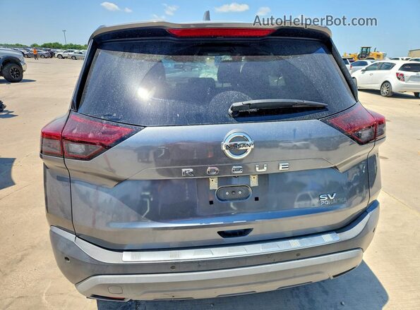 5N1AT3BA4MC776375 2021 NISSAN ROGUE Gray Вид ззаду