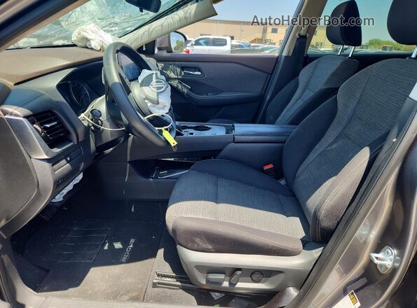 5N1AT3BA4MC776375 2021 NISSAN ROGUE Gray Вид салону спереду