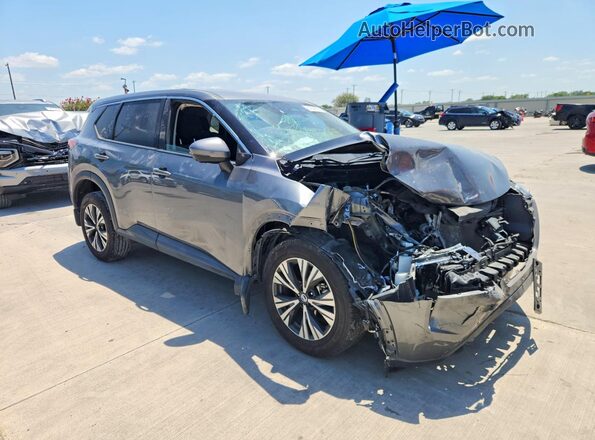 5N1AT3BA4MC776375 2021 NISSAN ROGUE Gray Передня права чверть