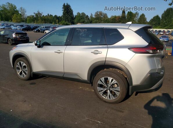 5N1AT3BA5MC842450 2021 NISSAN ROGUE Silver Задня ліва чверть