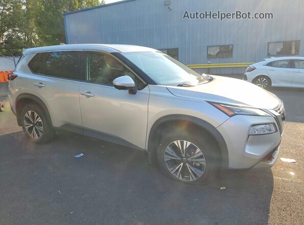 5N1AT3BA5MC842450 2021 NISSAN ROGUE Silver Передня права чверть