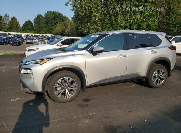 5N1AT3BA5MC842450 2021 NISSAN ROGUE Silver Вид наклейки з VIN-кодом