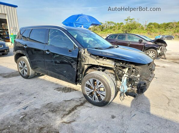 5N1AT3BA5MC848264 2021 NISSAN ROGUE Черный Передняя правая четверть