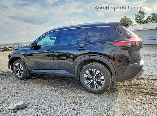 5N1AT3BA7MC689635 2021 NISSAN ROGUE Черный Задняя левая четверть