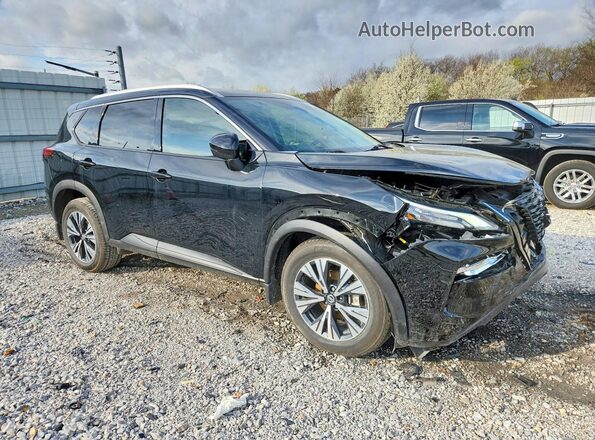 5N1AT3BA7MC689635 2021 NISSAN ROGUE Черный Передняя правая четверть