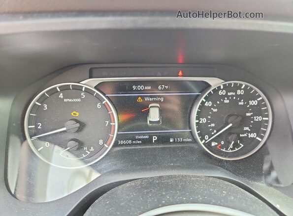 5N1AT3BA7MC689635 2021 NISSAN ROGUE Черный Вид щитка приборов