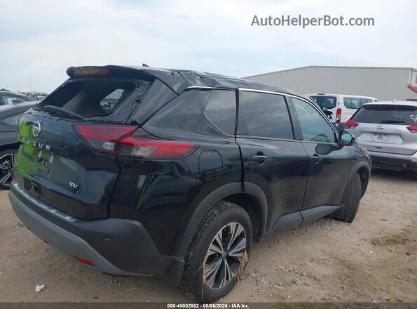 5N1AT3BA7MC724030 2021 NISSAN ROGUE Черный Задняя правая четверть