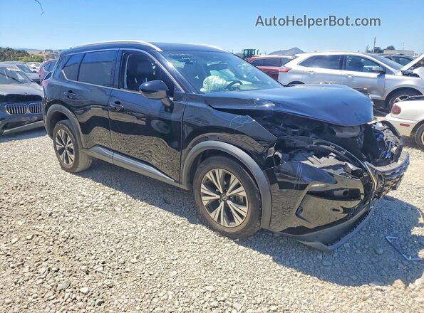 5N1AT3BA7MC791596 2021 NISSAN ROGUE Black Przód prawy