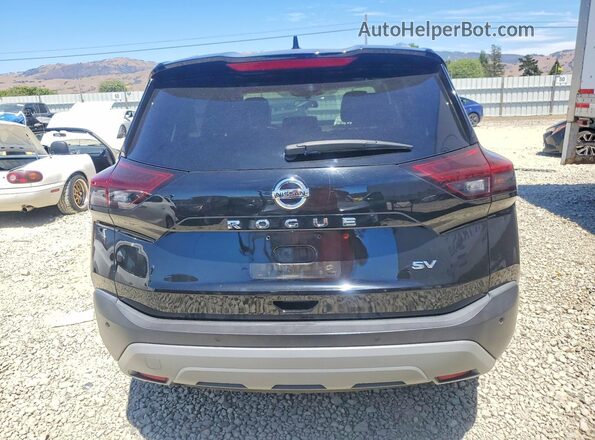 5N1AT3BA7MC791596 2021 NISSAN ROGUE Black Widok z tyłu