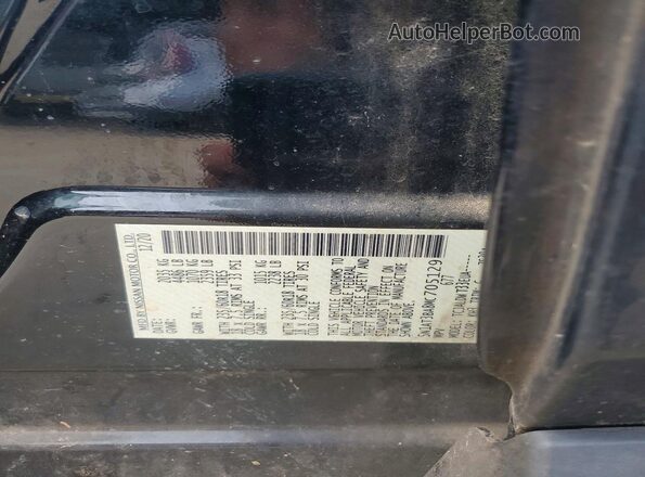 5N1AT3BA8MC705129 2021 NISSAN ROGUE Черный Вид наклейки с VIN-кодом