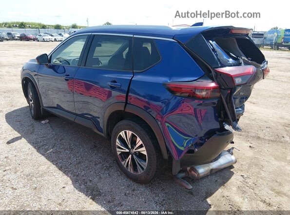 5N1AT3BA9MC696716 2021 NISSAN ROGUE Blue Tył lewy