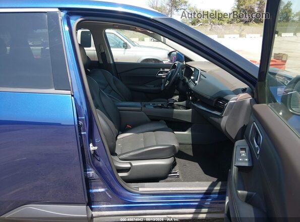 5N1AT3BA9MC696716 2021 NISSAN ROGUE Blue Widok wnętrza z przodu