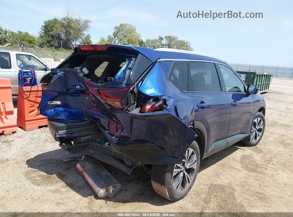 5N1AT3BA9MC696716 2021 NISSAN ROGUE Blue Widok z przodu