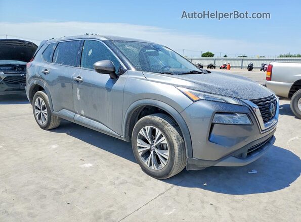 5N1AT3BA9MC704023 2021 NISSAN ROGUE Серый Передняя правая четверть