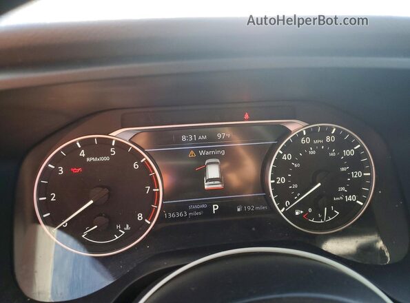 5N1AT3BA9MC704023 2021 NISSAN ROGUE Серый Вид щитка приборов