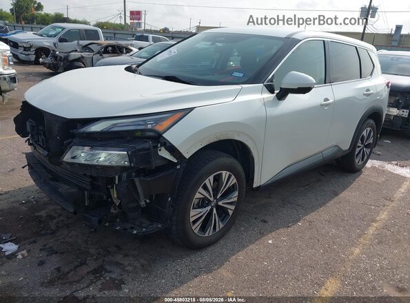 5N1AT3BA9MC743887 2021 NISSAN ROGUE Белый Передняя левая четверть