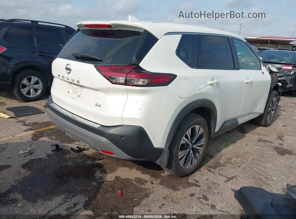 5N1AT3BA9MC743887 2021 NISSAN ROGUE Белый Задняя правая четверть