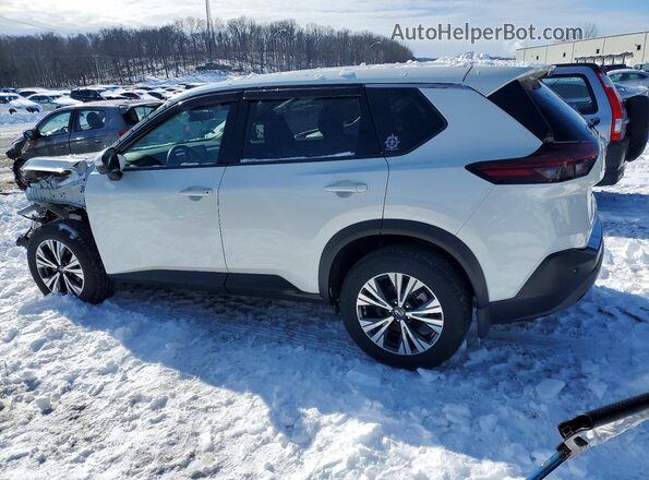 5N1AT3BA9MC847425 2021 NISSAN ROGUE White Հետևի ձախ