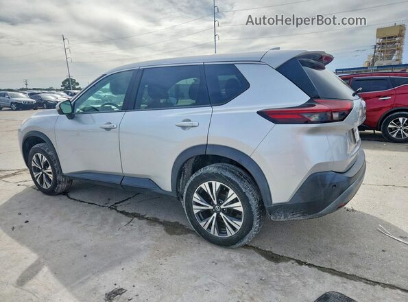 5N1AT3BAXMC729609 2021 NISSAN ROGUE Silver Հետևի ձախ