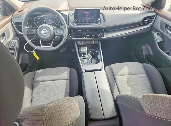 5N1AT3BAXMC729609 2021 NISSAN ROGUE Silver Առջևի վահանակի տեսք