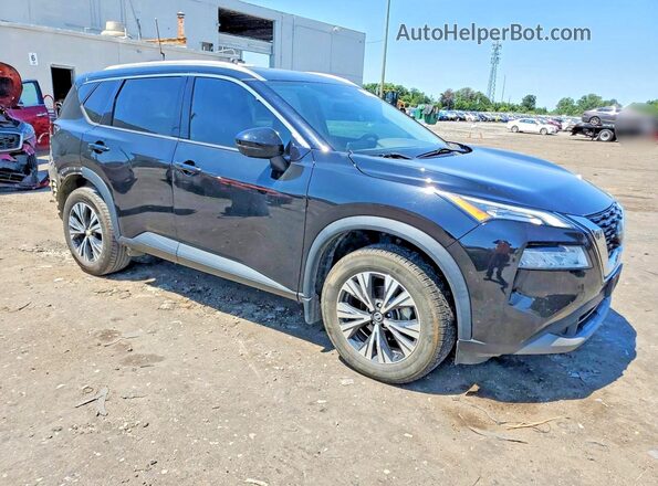 5N1AT3BAXMC759130 2021 NISSAN ROGUE Black Przód prawy
