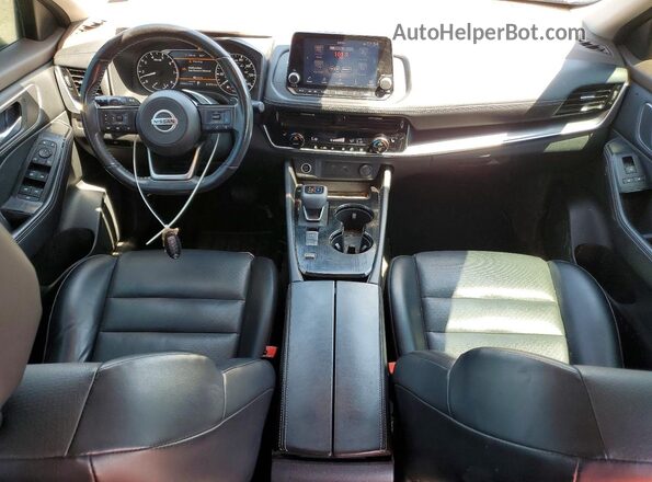5N1AT3BAXMC759130 2021 NISSAN ROGUE Black Widok deski rozdzielczej
