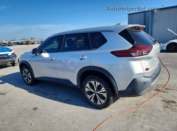 5N1AT3BB0MC766578 2021 NISSAN ROGUE Silver Հետևի ձախ