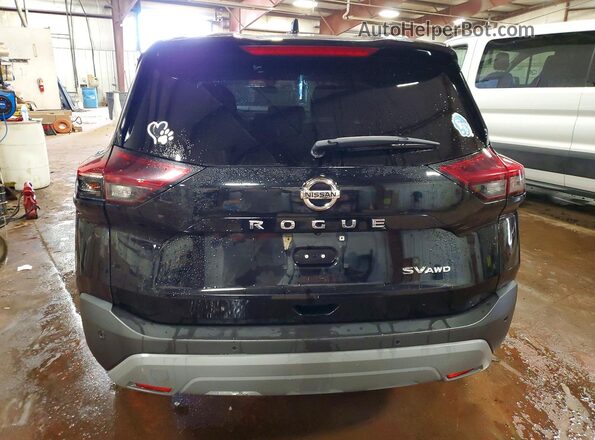 5N1AT3BB0MC838024 2021 NISSAN ROGUE Black Rear view