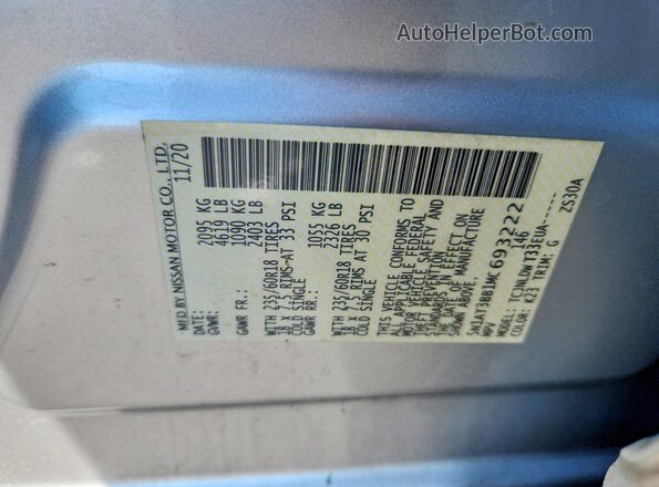 5N1AT3BB1MC693222 2021 NISSAN ROGUE Silver Շարժիչի բաժամունքի տեսք