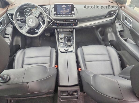 5N1AT3BB1MC802987 2021 NISSAN ROGUE Black Widok deski rozdzielczej