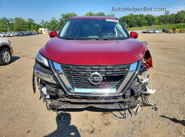 5N1AT3BB1MC804111 2021 NISSAN ROGUE Red Widok z przodu
