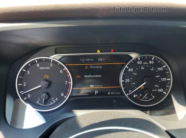 5N1AT3BB1MC822575 2021 NISSAN ROGUE Белый Вид щитка приборов